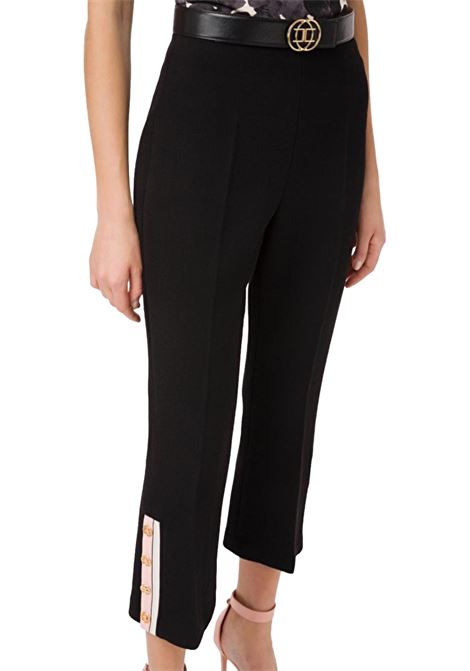 Pantalone Capri con cintura ELISABETTA FRANCHI | Pantaloni | PA03397E2.698